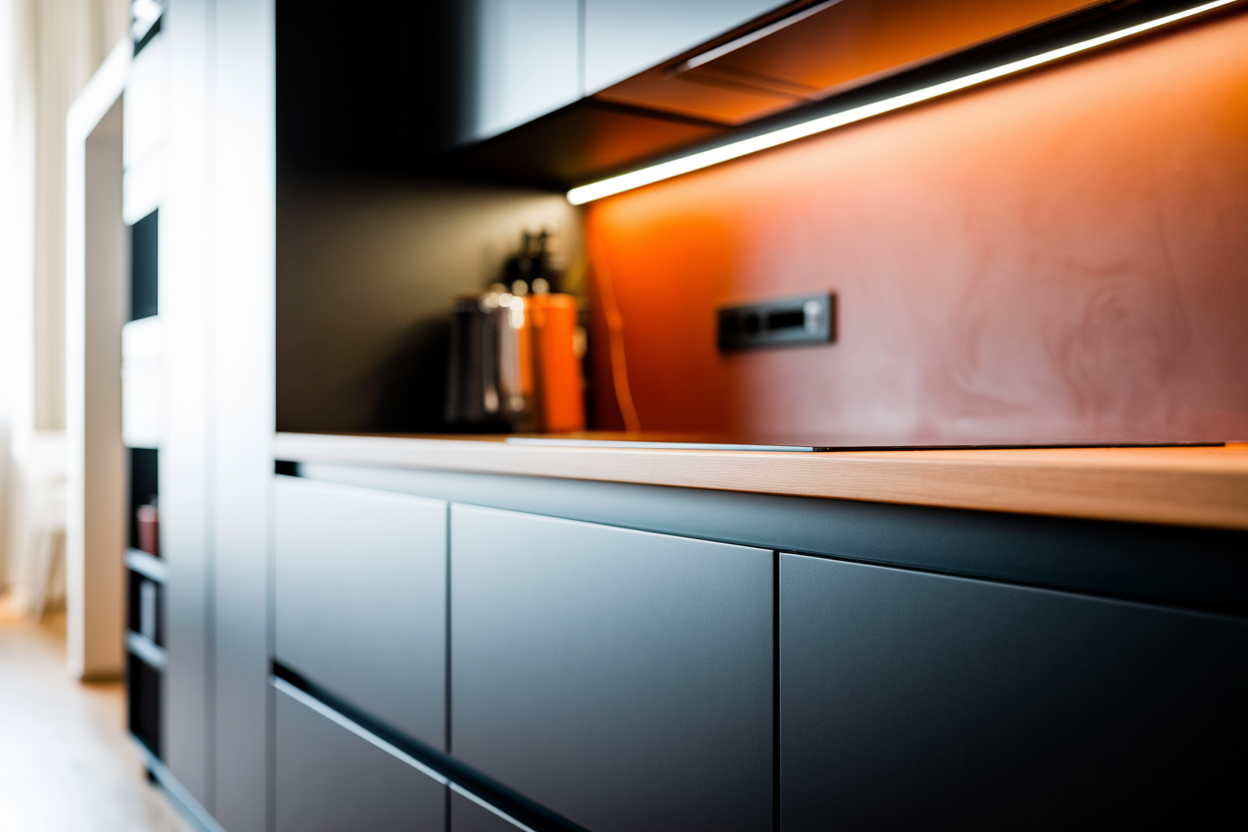 Cuisine Noir et Bois : Quelles Couleurs de Mur Choisir pour un Contraste Parfait