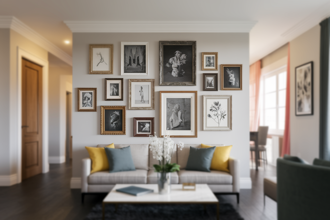 Comment Disposer des Tableaux dans un Salon : Conseils de Placement et d'Agencement