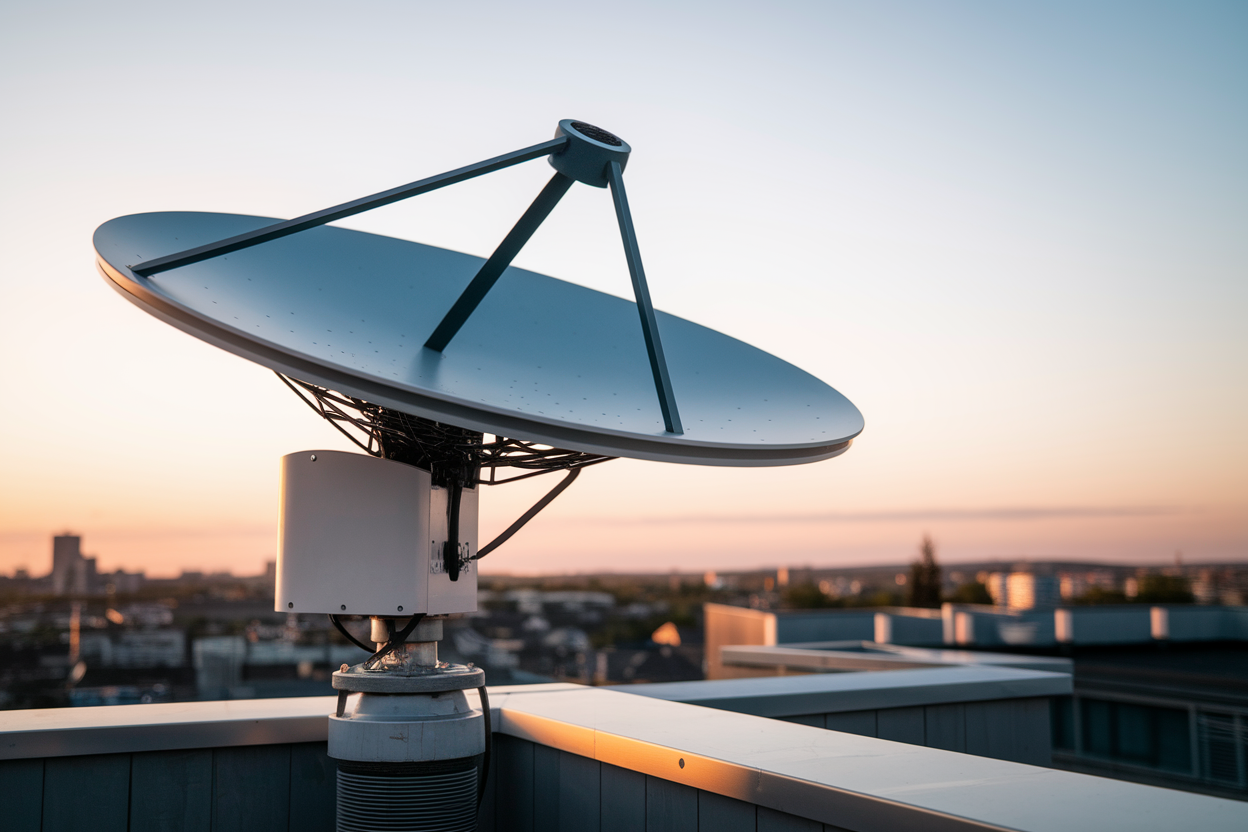 antenne-plate-toit-coucher-soleil