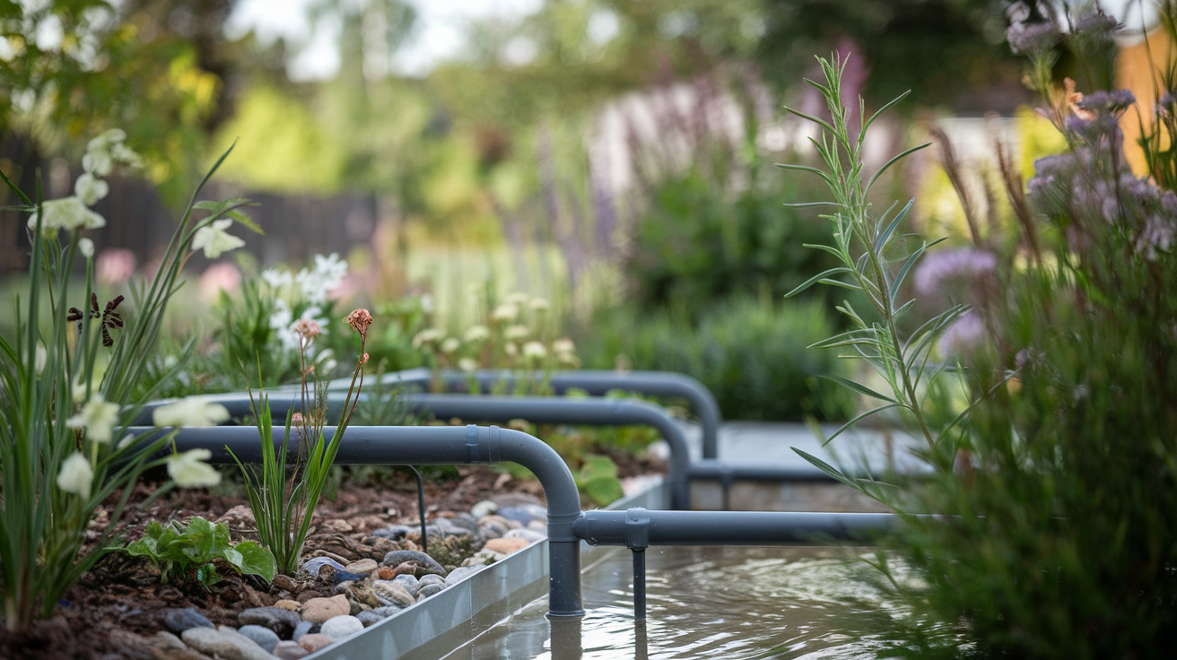 jardin-systeme-eau-plantes-fleurs