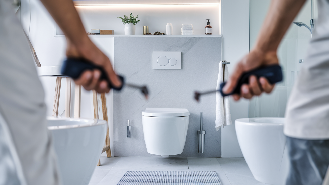 mains-outils-travail-wc-salle-bain