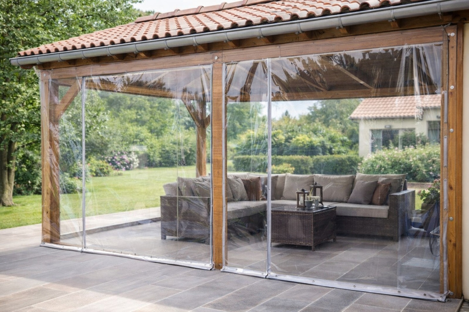 Bâche PVC transparente : protection efficace contre les UV