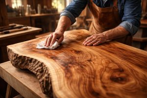 artisan-polissage-planche-ormeau-bois
