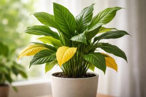 spathiphyllum-pot-feuilles-vertes-jaunes