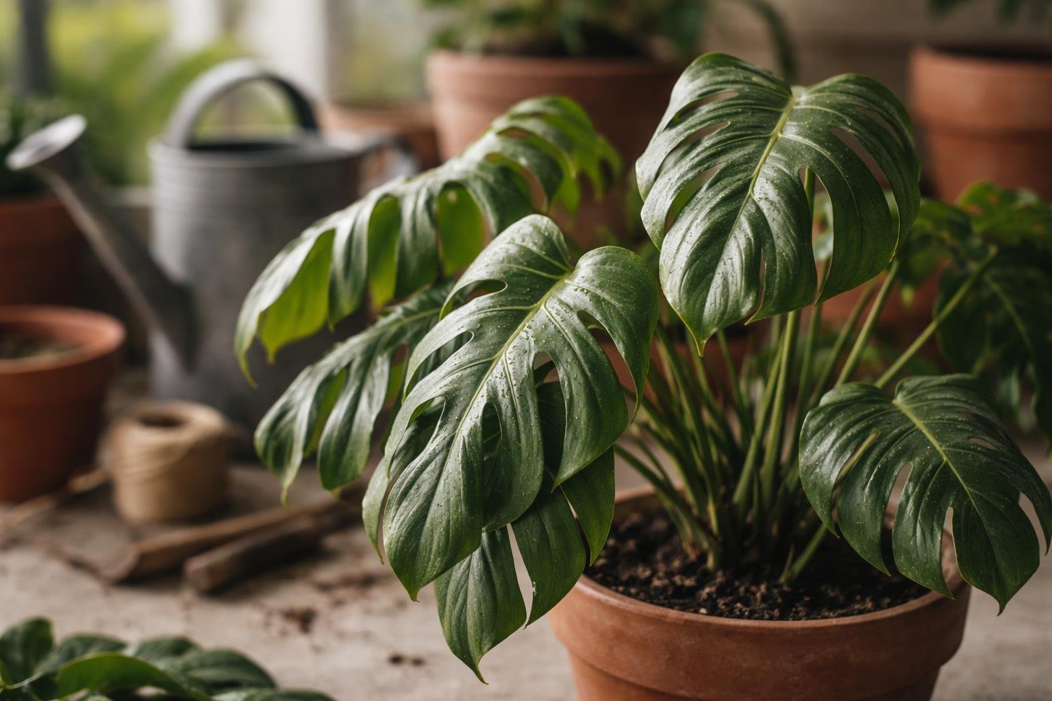 plante-monstera-feuilles-tombantes-jardinage