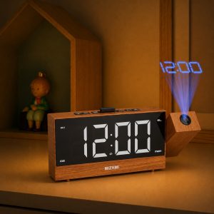 Réveil projecteur sur la table de chevet : l&rsquo;objet qui transforme votre chambre