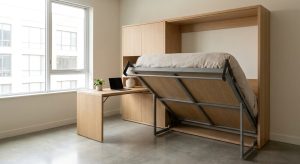 Lit escamotable avec bureau : dimensions, mécanisme et installation