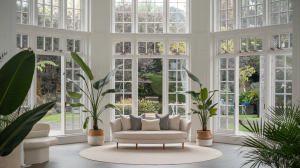 piece-moderne-fenetres-jardin-plantes